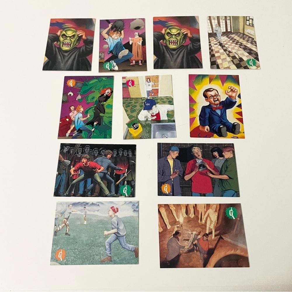 Vintage 1996 Topps Goosebumps Trading Cards Lot - R.L. Stine 90s